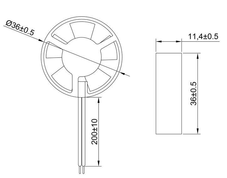 MFD3510R Dimensions